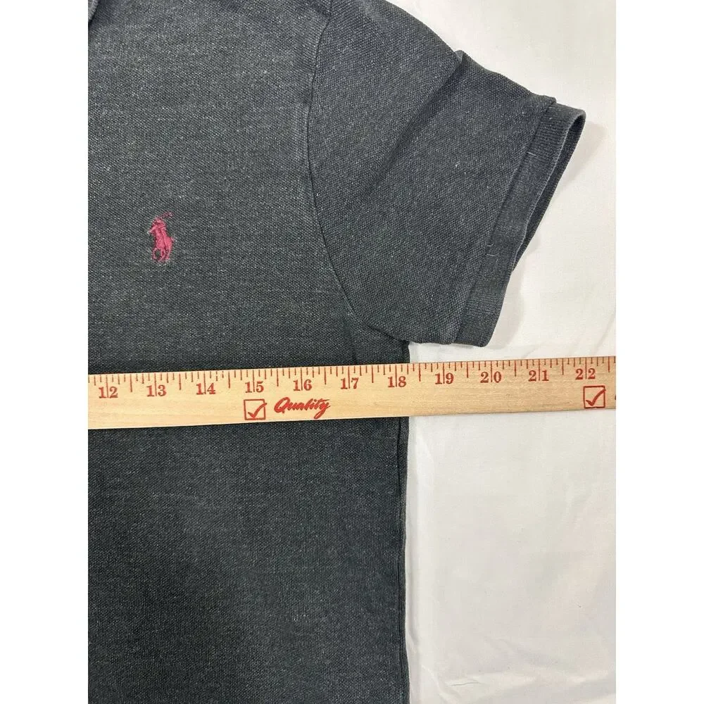 Polo Ralph Lauren Dark Gray Polo Size Medium 100% Cotton